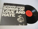 LEONARD COHEN SONGS OF LOVE AND HATE C 30103 IN ORIG SHRINK WITH TRACK LIST STIC