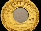 ELVIS PRESLEY SUN 525 TWEEDLE DEE  orig .78 Minor 45 nm W/ LETTER numbered 07