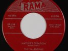 VALENTINES: Nature’s Creation / My Story of Love RAMA 1st Press Doo Wop 45