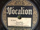 Vocalion 15647 DICK POWELL Beautiful /IS SHE THE GIRL FRIEND?  1928 78 rpm  E-
