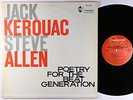 Jack Kerouac w/ Steve Allen - Poetry For The Beat Generation LP - Hanover DG VG+