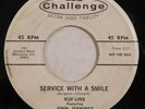 popcorn doo wop 45 KUF LINX JOHN JENNINGS Service With A Smile Eyeballin HEAR