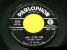 THE BEATLES (45 RPM - ITALY) SHE LOVES YOU - QMSP 16347  (TOP- RARE BLACK LABEL)