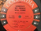 1961 Miles Davis Sextet -Someday My Prince Will Come-Columbia 6 Eye NO COVER VG+
