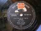 PEREZ PRADO Rca Victor 1A-1611 LATIN 78 PATRICIA / WHY WAIT?