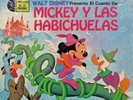 MICKEY BEANSTALK HABICHUELAS 348M Disney Read Along Book & Record SEALED Spanish
