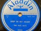 FIVE KEYS r&b 78 DEEP IN MY HEART How Do You Expect on MINT Minus Aladdin RJ 529