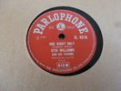 OTIS WILLIAMS & HIS CHARMS ONE NIGHT ONLY 1956 PARLOPHONE R.4210 78 RPM RARE EX