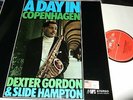 DEXTER GORDON&SLIDE HAMPTON : A DAY IN COPENHAGEN LP 1970 BASF MPS CRM 698