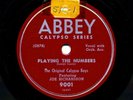 ORIGINAL CALYPSO BOYS  1949 Abbey 9001 - Playing the Numbers / Grin and Bear It