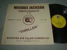 MICHAEL JACKSON thriller IEMPSA TEST SAMPLE RECORD for CBS Peru 1982 (not promo)