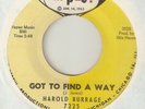 HAROLD BURRAGE Got To Find A Way Fix Mouth M PAC CHICAGO NORTHERN SOUL USA 45
