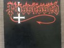 POSSESSED Seven ChurchesRecord LP Combat Label Green Label W Lyrics Sheet