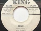 R&B Popcorn 45 Titus Turner King Lbl. Coralee PROMO MINT
