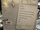 HAPPY XMAS (War Is Over) LP White By John Lennon & Yoko Ono RARE 1975 CVF Promo
