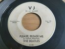 The Beatles 45 record PLEASE PLEASE ME Vee Jay 1964 scarce white Label