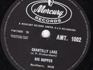 RARE 1959 CLASSIC ROCKER  BIG BOPPER  78  CHANTILLY LACE  UK MERCURY AMT 1002 E-