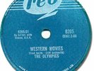 Rare 1958 The OLYMPICS Rock'n Roll 78 RPM Record. Western Movies. Reo 8265