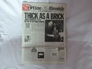 Jethro Tull Thick as a Brick vinyl newspaper album 1972 press CHR 1003 
