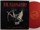 BLASPHEMY Fallen Angel Of Doom WILD RAGS LP VG++ red vinyl w/insert  