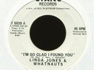 LINDA JONES & WHATNAUTS I'm So Glad I Found You on Stang Promo XO Soul 45 Hear