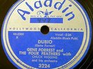 GENE FORREST & FOUR FEATHERS doo-wop 78 DUBIO / Wiggie MINT Minus Aladdin RJ 545