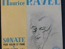 JEANNE GAUTIER, YVONNE LEFEBURE ' MAURICE RAVEL SOANTE POUR VIOLON ET PIANO' ED1