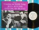 JEAN RITCHIE/OSCAR BRAND Courting & Riddle Songs LP WHITE LABEL PROMO Washington