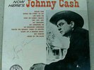 NOW HERE'S JOHNNY CASH VINYL LP NM SUN SLP 1255 RARE ORIGINAL 1961 Autographed