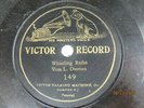 Vess L. Ossman - VICTOR 149 -  Whistling Rufus - 7 Inch Disc