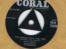 ROCK'N'ROLL-BUDDY HOLLY-IM GONNA LOVE YOU TOO/LISTEN TO ME-UK CORAL TRI CENTRE