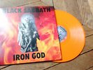 BLACK SABBATH & Rob HALFORD Iron god LP Live Camden 2004 Vinyl couleur RARE