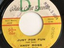 Doo Wop Andy Rose & The Thorns 45 Golden Crest Lbl. PROMO