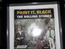 THE ROLLING STONES Paint It Black / Stupid Girl London 45 In Record Display Case