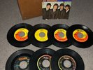 Beatles + Four Seasons 45 RPM Records Vintage + Vintage 45 Carrying Case **AS-IS