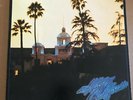 THE EAGLES  HOTEL CALIFORNIA  ORIG. 1976 VINYL CLASSIC ROCK LP w ORIG POSTER