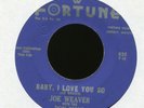 JOE WEAVER Baby I Love You So on Fortune R&B Doo Wop 45 Hear
