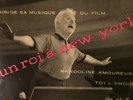 Rare - Charlie Chaplin - Un Roi A New York - 45 RPM - Made in France