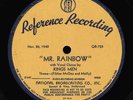 1940 FIBBER McGEE & MOLLY MR RAINBOW THEME SONE NBC DISC THE KING'S MEN VOCAL