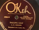 Okeh 45026 L.K. Reeder FALLING LEAF 78 rpm Country 1925 E St. Louis MO RARE
