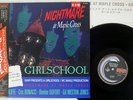 GIRLSCHOOL NIGHTMARE AT MAPLE CROSS GWR VIL-28058 Japan OBI PROMO VINYL LP