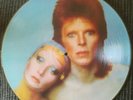DAVID BOWIE - PIN UPS - RARE NO'D UK LP PIC DISC + DIE CUT NO CERTIFICATE