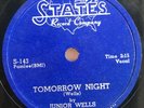 Junior Wells - States 143 - 'Tomorrow Night ' - Rare Chicago Blues 78rpm
