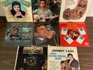 8 Johnny Cash Vinyl LP Lot- FOLSOM PRISON BLUES SONGS OF THE SOIL COUNTRY KINGS