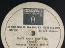 Kaotic Stylin ?- Don't Waste Your Time - Dick Charles Acetate 1990 Hip Hop