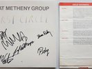 PAT METHENY GROUP First Circle German LP SIGNED Authentic 1985 + PROMO TOUR Bios