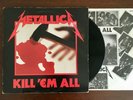 Metallica - Kill 'Em All 1st Press Vinyl UK 1983 LP MFN 7 w/Inner ORG Rare VG+