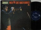 Chet Baker Smokin' Prestige Blue Trident Original Mono RVG NMint George Coleman