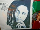 Promotional Bob Marley Legend LP in hemp bag with red/yellow/green vinyl MINT