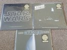 STAR WARS LIMITED GOLD VINYL COMPLETE SET EMPIRE, JEDI, NEW HOPE SEALED NEW